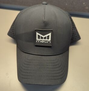 Melin Odyssey Hydro Snapback Cap Hat Adjustable 56.5 To 58cm Black
